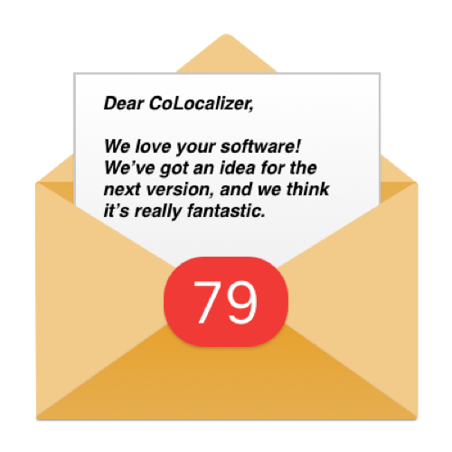 CoLocalizer Support Email Icon